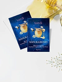 Lon.G K-Beauty 10'lu Kutu Manuka Balı Gerçek Parıltılı Yüz Maskesi