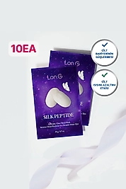 Lon.G K-Beauty 10'lu Kutu Silk Peptide Cilt Yatıştırıcı Otantik Gerçek Parıltılı Yüz Maskesi