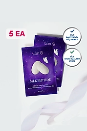 Lon.G K-Beauty 5 Adet Silk Peptide Cilt Yatıştırıcı Otantik Gerçek Parıltılı Yüz Maskesi